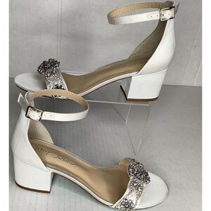 Blue By Betsey Johnson Women's 8W 12M 12W Mel ivory satin heels